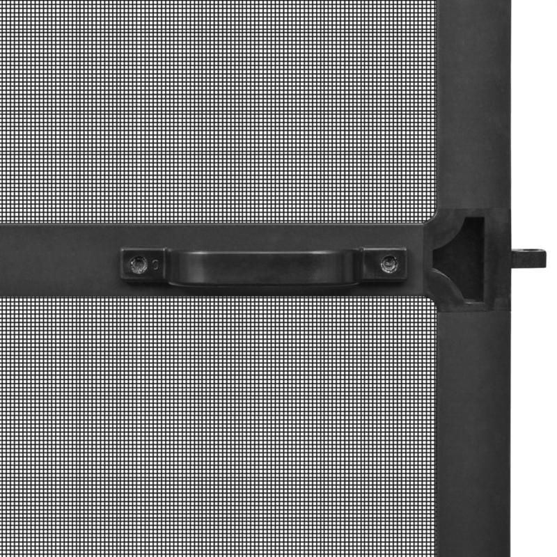 Hor – Deurhor – Insectenhor – Horrengaas – Hordeur – Antraciet Kleur – 120x240 Cm – Metaal Frame