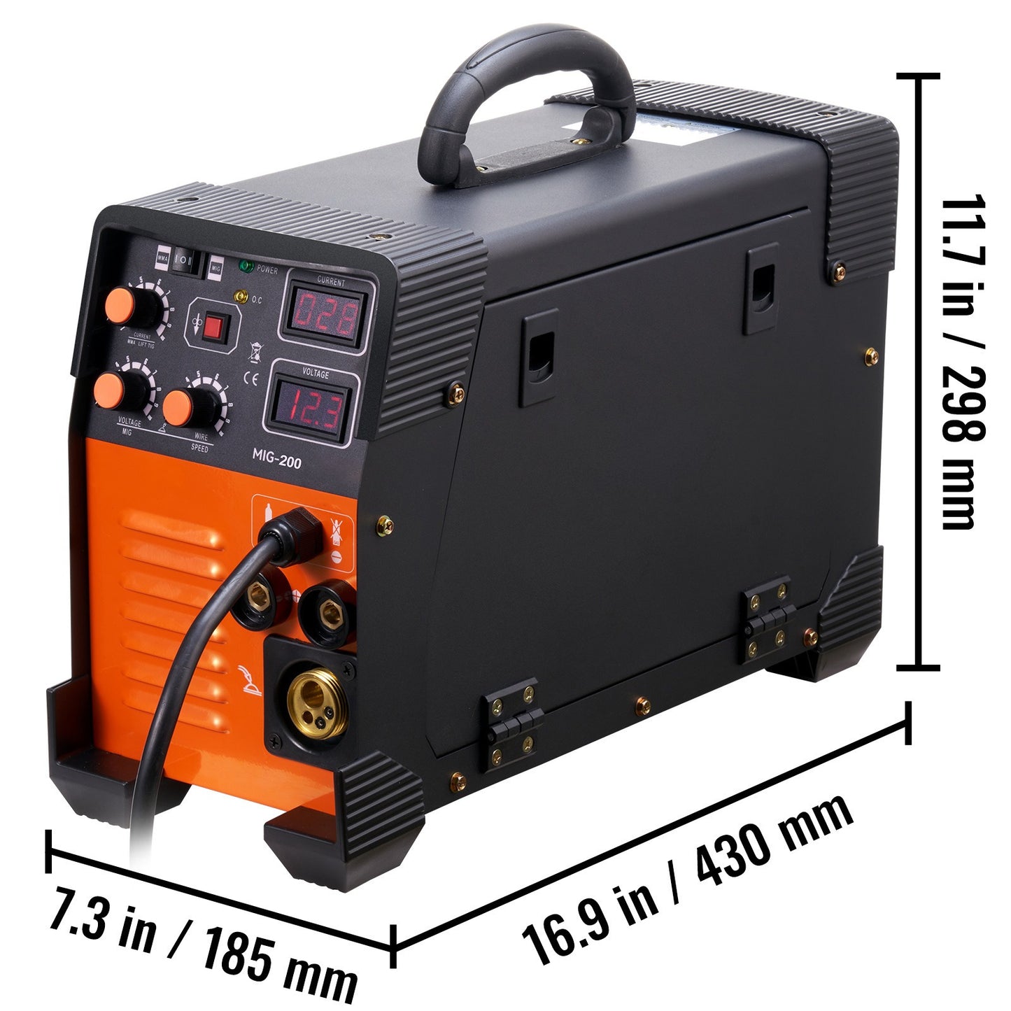 3-in-1 Lasmachine – MIG Lasser – TIG Lasser – MMA Lasser – Inverter Lasmachine – Digitale Display – Geavanceerde IGBT Technologie – Lichtgewicht 9,5 kg