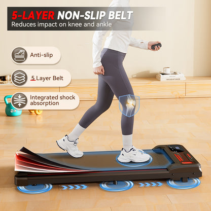 Loopband – Wandelband – Fitnessapparaat – Thuisgym – 2,25 PK Motor – 5-Laagse Schokabsorptie