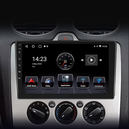 Multimedia Car Stereo – Auto Radio – Android Autoradio – 2-DIN Speler – GPS Navigatie – 9 Inch IPS Scherm – Android 14 Systeem – Met Camera & Microfoon