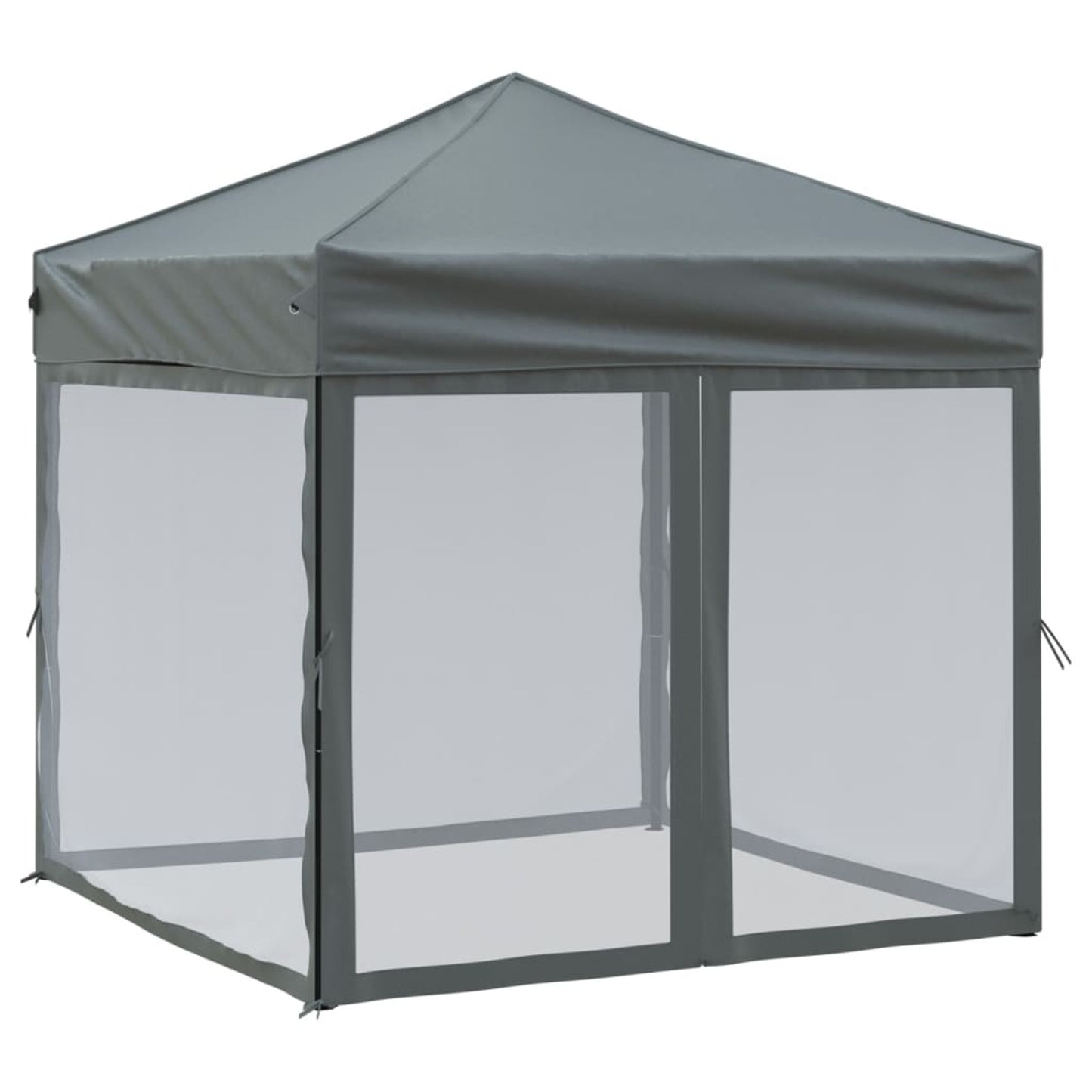Vouwtent – Partytent – Evenemententent – Markt tent – Tuinkamer – Met Zijwanden – Compact 2x2 Meter – Waterafstotend En Stevig Metalen Frame