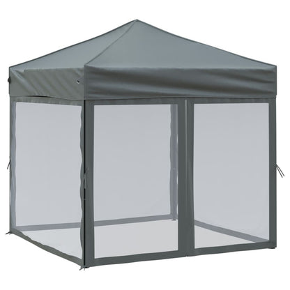 Vouwtent – Partytent – Evenemententent – Markt tent – Tuinkamer – Met Zijwanden – Compact 2x2 Meter – Waterafstotend En Stevig Metalen Frame
