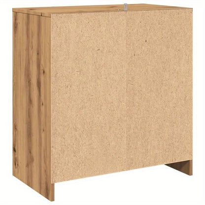 Handgemaakt Eikenhouten Dressoir – Kast – Buffet – Opbergkast – Dressoir – Rustiek Design – 70x41x75 cm – Massief Eikenhout