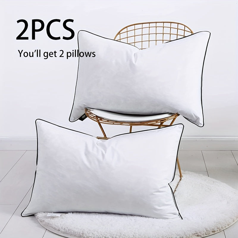 Hoofdkussen – Nekkussen – Bedkussen – Slaapkussen – Kussen Set 2 Stuks – 40x80 cm – Ganzendons & Microvezel – Hotelkwaliteit & Optimale Nekondersteuning