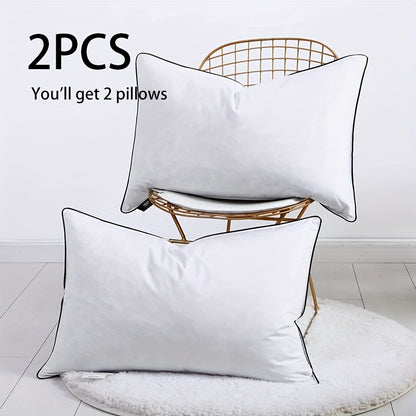 Hoofdkussen – Nekkussen – Bedkussen – Slaapkussen – Kussen Set 2 Stuks – 40x80 cm – Ganzendons & Microvezel – Hotelkwaliteit & Optimale Nekondersteuning