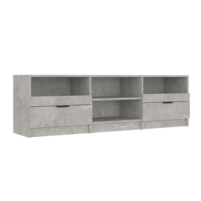 TV Cabinet Concrete Grey 150x33.5x45 cm Engineered Wood TV Stand Entertainment Center with Storage, Media Television Table for Living Room Bedroom
