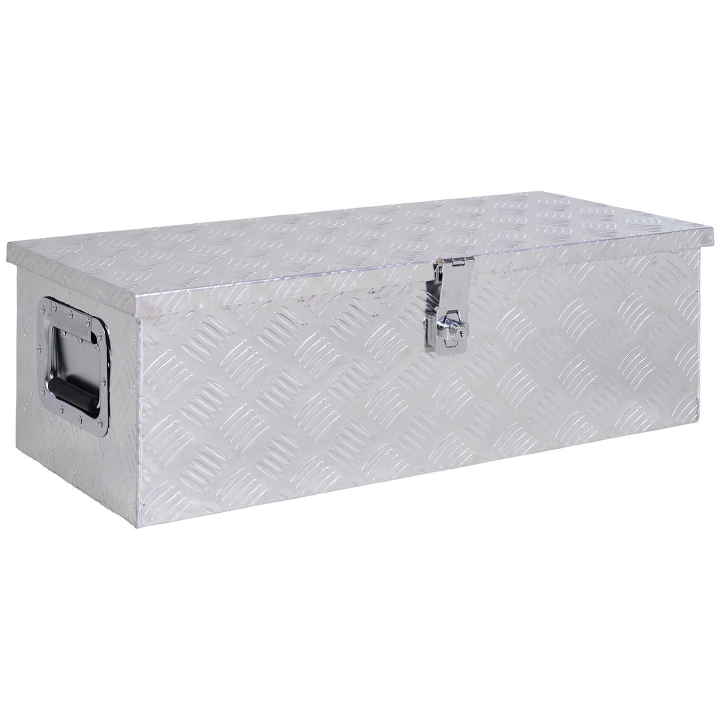 Aluminium Gereedschapskist – Opbergkist – Transportkist – Toolbox – Werkplaatskist – Ingebouwd Slot – 76 x 33 x 25 cm