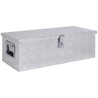 Aluminium Gereedschapskist – Opbergkist – Transportkist – Toolbox – Werkplaatskist – Ingebouwd Slot – 76 x 33 x 25 cm