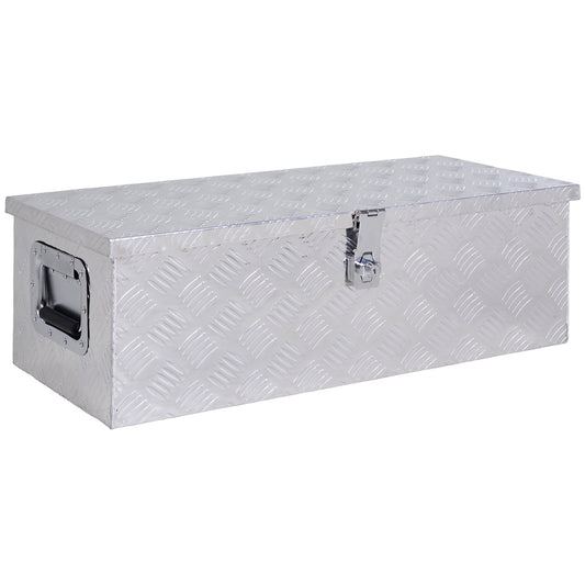 Aluminium Gereedschapskist – Opbergkist – Transportkist – Toolbox – Werkplaatskist – Ingebouwd Slot – 76 x 33 x 25 cm