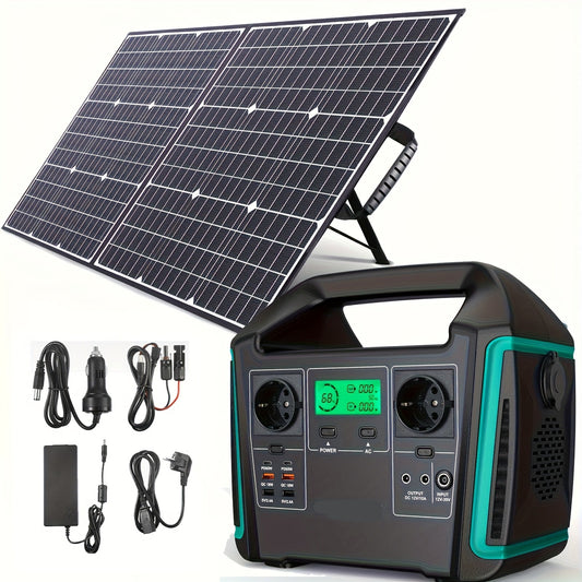 Draagbare Powerstation – Mobiele Accu – Camping Generator – Zonne-energie – 1000W Output – 725,76 Wh Capaciteit