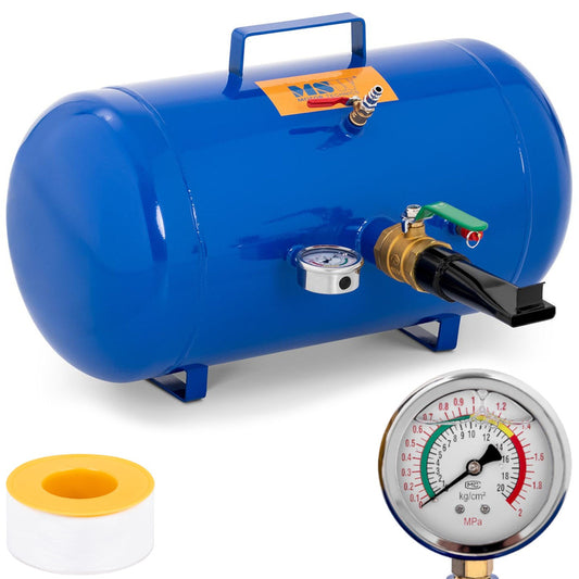 Pressure Tank Inflator for Pumping Tires with a 6-8 Bar Manometer, 38.5 L