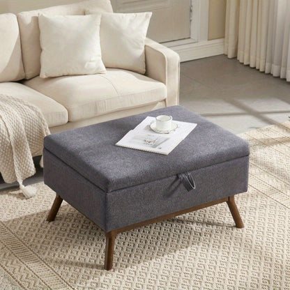 Vierkante Salontafel Met Opbergbank – Multifunctionele Poef – Schoenenbank – Zitkruk – Opbergmeubel – Duurzaam Metalen Frame – 3,2 Cu Ft Opbergruimte – 68,58 cm Hoogte – Gemengde Kleuren – Ruimtebesparend Ontwerp