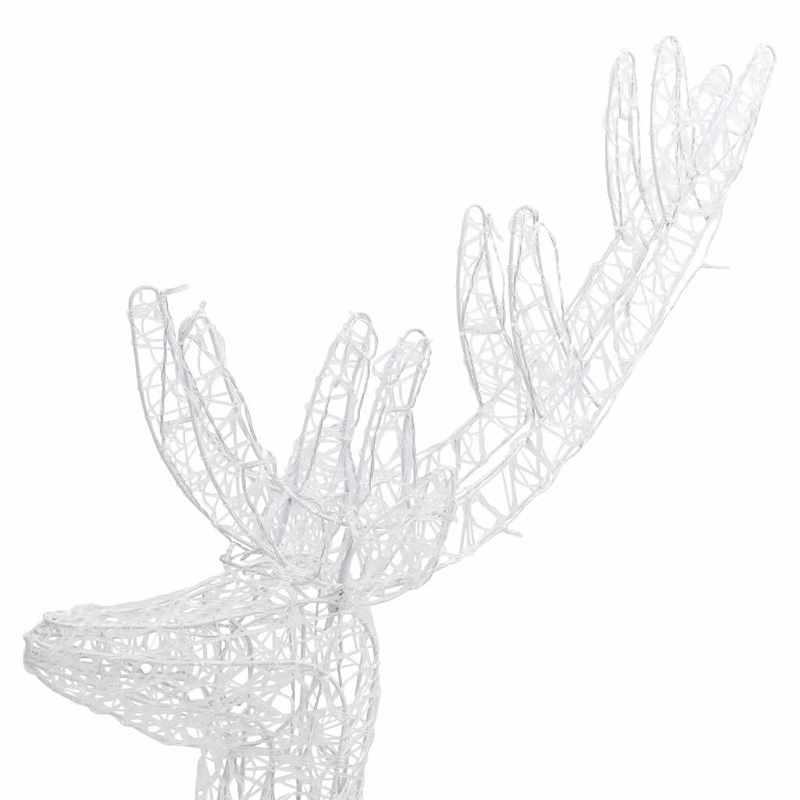 Rendierdecoratie – Kerstdecoratie – Winterornament – Tuindecoratie – Feestelijke Versiering – XXL 180 cm – Hoogwaardig Acryl – Weerbestendig Indoor Outdoor