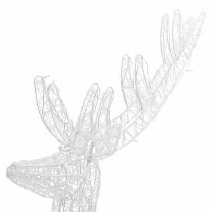 Rendierdecoratie – Kerstdecoratie – Winterornament – Tuindecoratie – Feestelijke Versiering – XXL 180 cm – Hoogwaardig Acryl – Weerbestendig Indoor Outdoor