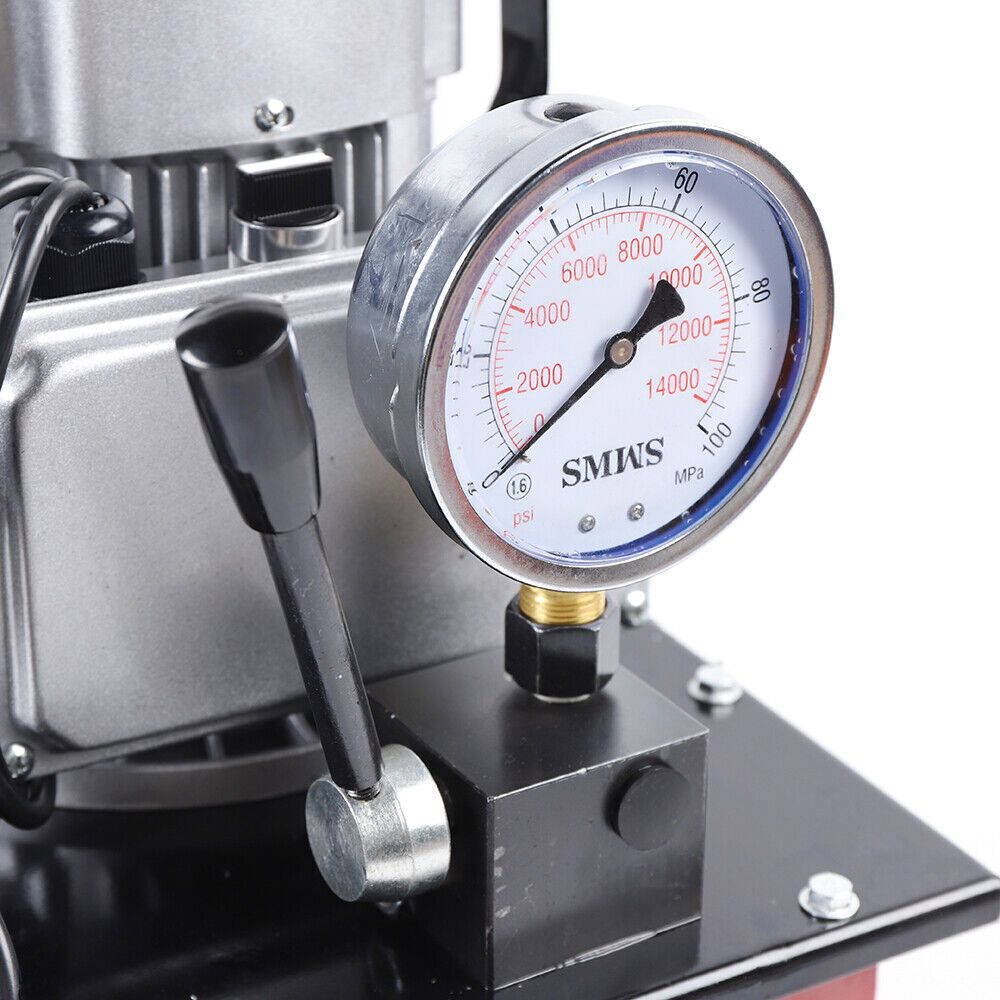 Handbediende Hydraulische Pomp – Hydraulische Pers – Hydraulische Lift – Handpomp – Hydraulisch Gereedschap – Robuust Metaal – Zonder Batterij