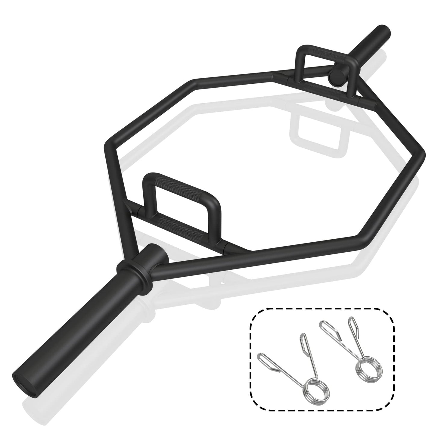 Trap Bar – Hex Bar – Halterstang – Olympische Bar – Shrug Bar – Vouwbare Handgrepen – Massief Staal – 363 Kg Belastbaar