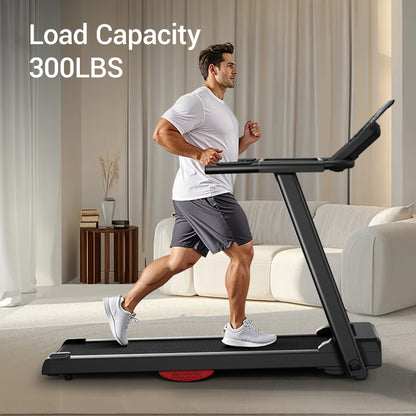 Loopband – Treadmill – Inklapbare Loopband – Loopband Voor Thuis – Opvouwbare Loopband – Compact Design – Dubbel Dempingssysteem – Max 120 kg – Zwart