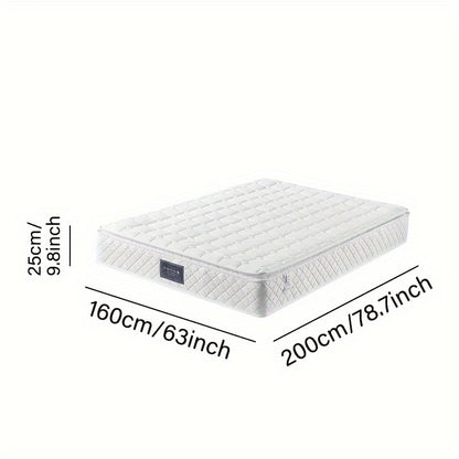 Matras – Pocketveringmatras – Veermatras – Tweepersoonsmatras – Koudschuimmatras – 160x200 cm – Gevoerde Polyester Tijk – 25 cm Hoogte