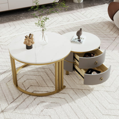 Uitschuifbare Tafel – Bar Tafel – Keukentafel – Koffietafel – Eettafel – 360° Draaibaar – Mat Zwart Metalen Frame