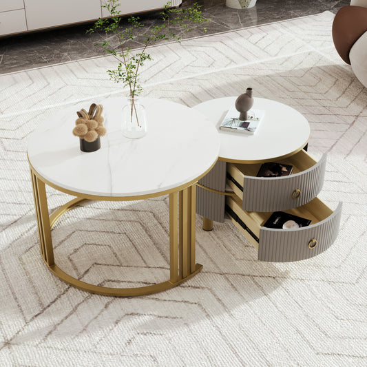 Uitschuifbare Tafel – Bar Tafel – Keukentafel – Koffietafel – Eettafel – 360° Draaibaar – Mat Zwart Metalen Frame