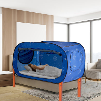 Bedtent – Bedkooi – Slaap Tent – Privacy Tent – Lichtdichte Tent – 200x105x120 cm – Ademend Met Dubbel Gaas
