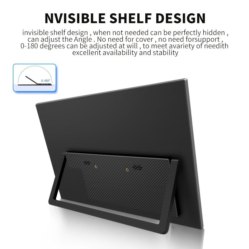 Draagbare Monitor – Extern Scherm – Tweede Scherm – Laptop Monitor – Portable Display – 14 Inch IPS Scherm – 1920x1200 Full HD & USB-C Plug and Play