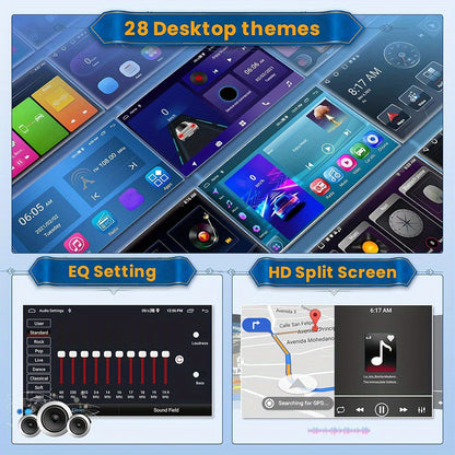 Android 15 Autoradio – 2 DIN Multimedia Systeem – Touchscreen Radio – CarPlay Systeem – GPS Navigatie – 7 Inch HD Scherm – Wireless CarPlay & Android Auto – AHD Achteruitrijcamera en Microfoon – Wit