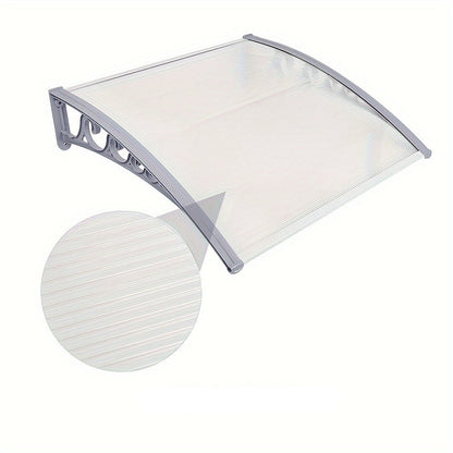 Polycarbonaat Zonwering – Zonnescherm – Overkapping – Terrasoverkapping – Deurkap – 60x100 cm – Waterdicht – UV-bestendig