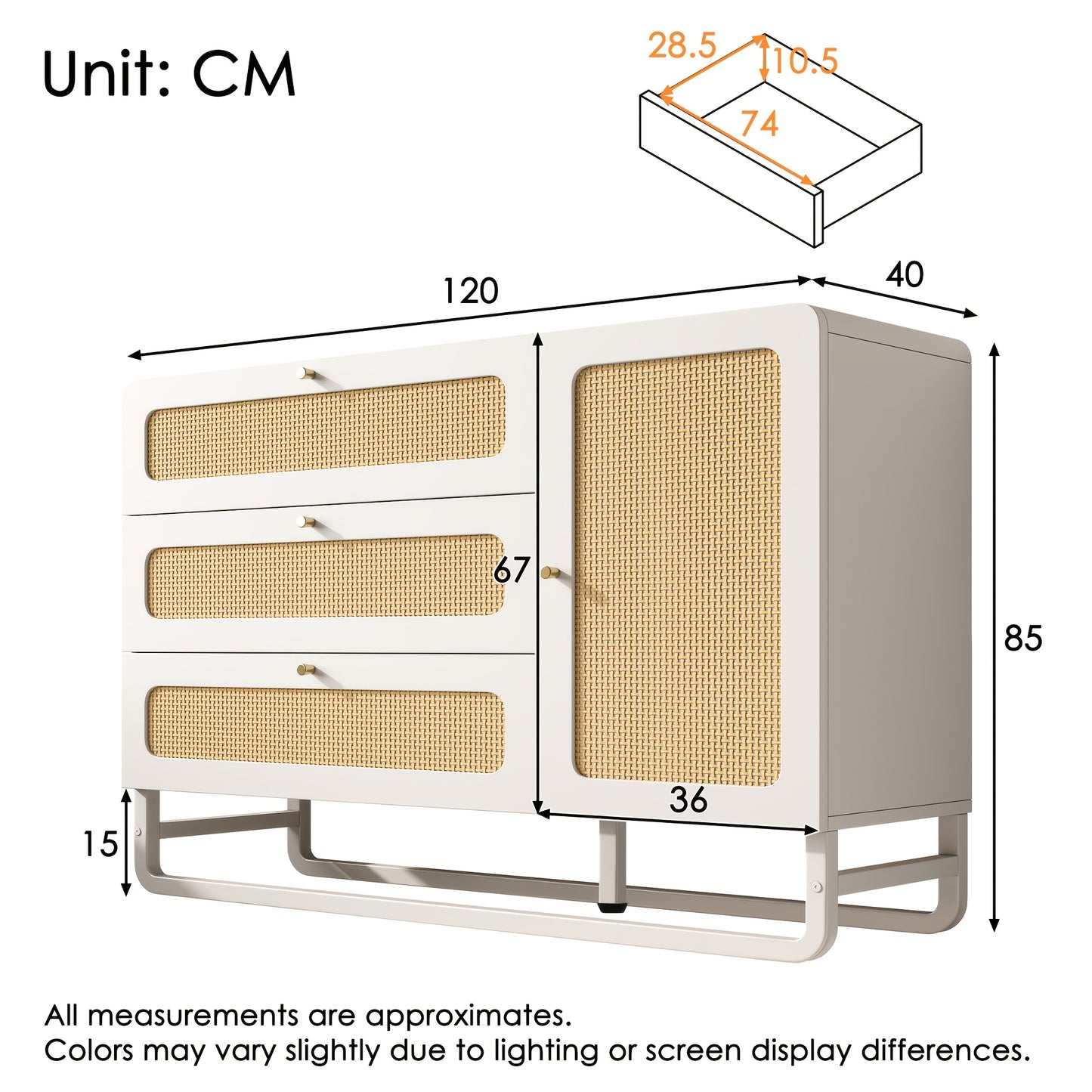 Salontafel – Koffietafel – Woonkamertafel – Tafeltje – Sofa Tafel – Zwart Bamboe – Dubbel Glazen Blad – 2 Ruime Laden – Modern Rechthoekig Design