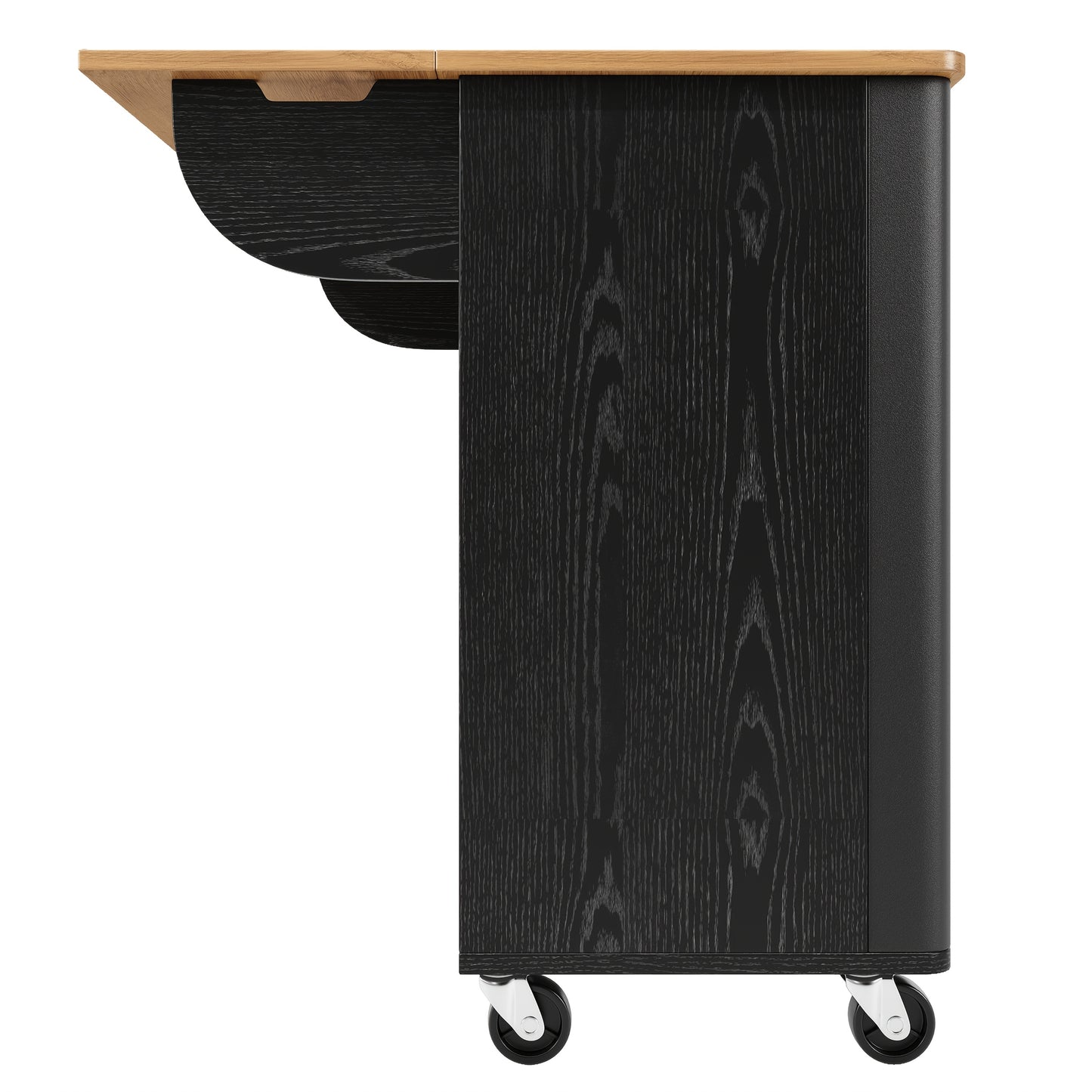 Bijzettafel Buiten – Tuinmeubel – Terrastafel – Balkon Tafel – Buiten Tafel – Weerbestendig Stalen Frame – Hardhouten Blad – Voor 4 Personen