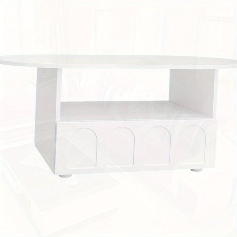 Salontafel – Tafel – Vintage Tafel – Woonkamertafel – Koffietafel – Wit Vintage Design – Stevige Metalen Constructie