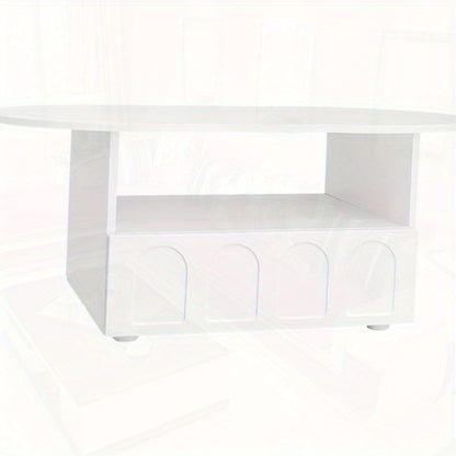 Salontafel – Tafel – Vintage Tafel – Woonkamertafel – Koffietafel – Wit Vintage Design – Stevige Metalen Constructie