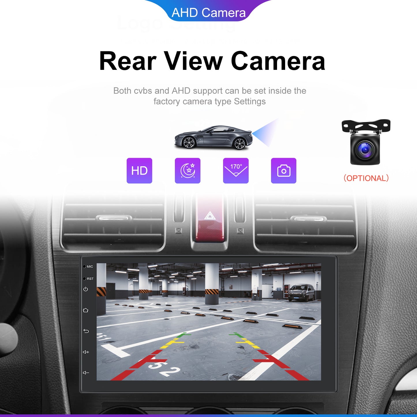2 Din Autoradio – Multimedia Systeem – Navigatie Systeem – Touchscreen Radio – Auto Stereo – 7 Inch IPS Scherm – 6GB RAM & 128GB Opslag – Draadloze CarPlay & GPS Navigatie