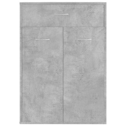 Schoenenkast – Schoenenrek – Schoenenopberger – Schoenenbank – Halmeubel – Beton-Grijs – Compact 60x35x84 cm – Stevig Houtvezelplaat