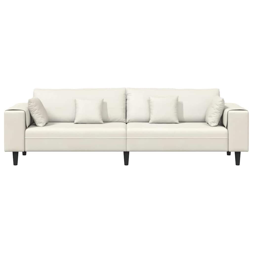 Velvet bank – Fluwelen sofa – Zitbank – Slaapbank – Loungebank – Geel zonder ottomaan – Zacht schuimvulling – Stevig houten frame