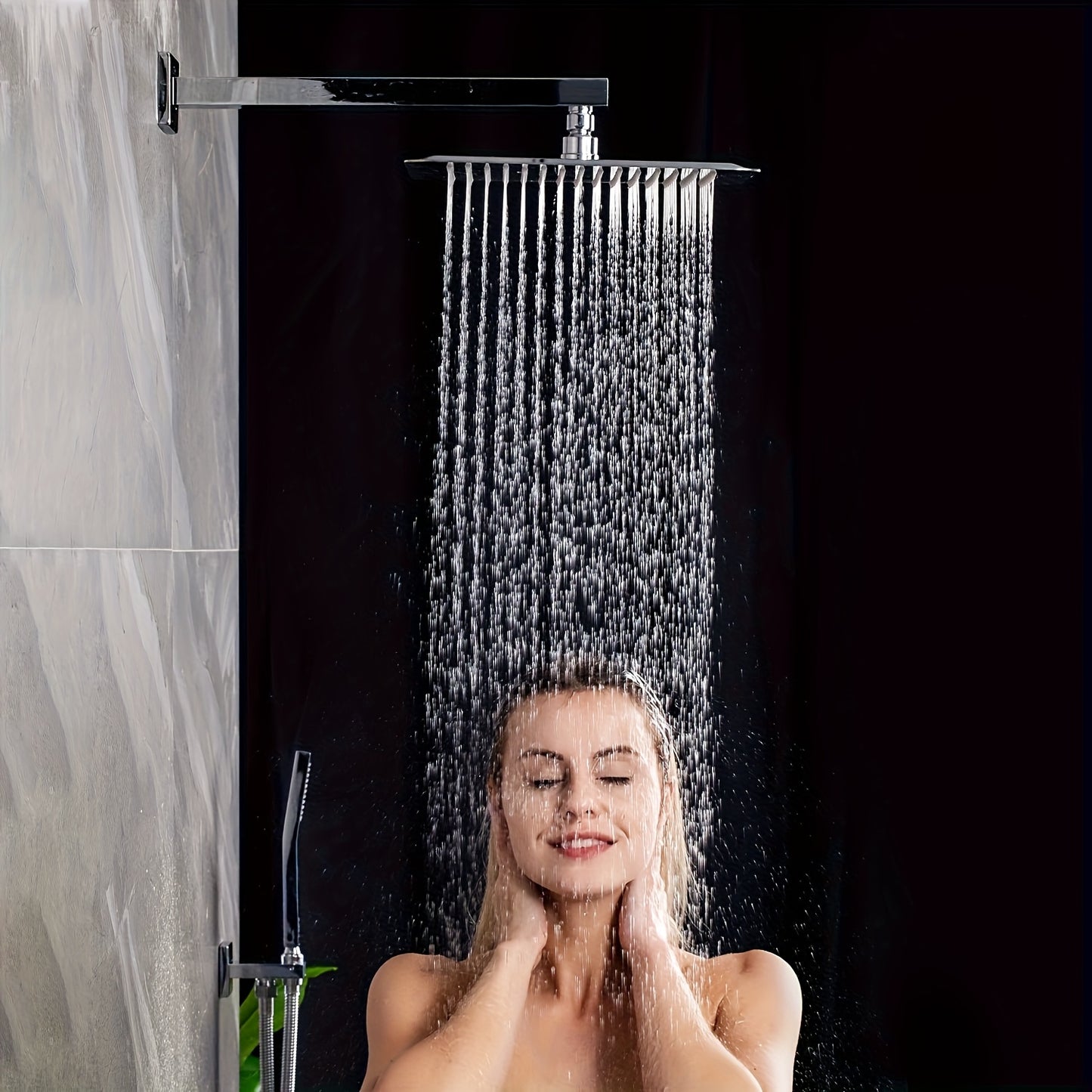 Regendouche – Doucheset – Douchekop – Douchekraan – Inbouw – Roestvrij Staal – Messing – 30,48 cm Grote Regenstraal – Chromen Afwerking