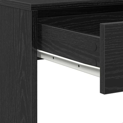 Bureau – Computertafel – Schrijftafel – Werkbureau – Kantoormeubel – Zwart Eiken – Spaanplaat – Ruime Werkplek 101x50x76,5 cm – Handige Opbergruimte