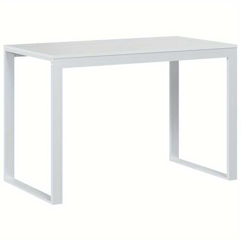 Computer Desk Measuring 110X60X73 Cm Made of White Particle Board, Composite Wood, Smooth, Moisture-Resistant, Anti-Warping, Anti-Cracking; This Desk Is a Perfect Addition to Your Home, Office, Study, Bedroom, Or Living Room.