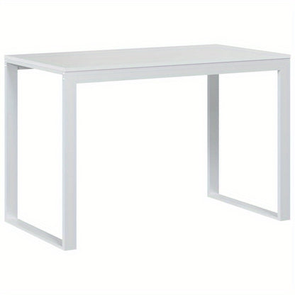 Computer Desk Measuring 110X60X73 Cm Made of White Particle Board, Composite Wood, Smooth, Moisture-Resistant, Anti-Warping, Anti-Cracking; This Desk Is a Perfect Addition to Your Home, Office, Study, Bedroom, Or Living Room.