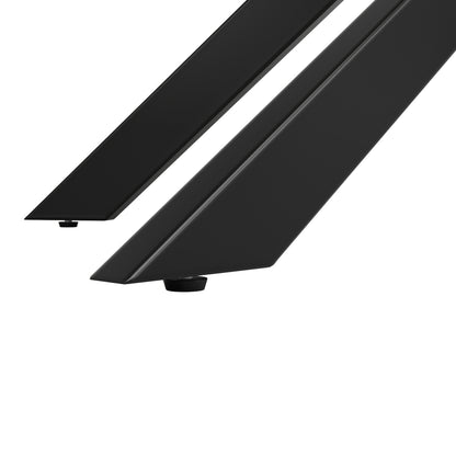 Eettafel – Dinertafel – Keukentafel – Salontafel – Eetkamertafel – Uitbreidbaar – Marmerlook Wit Tafelblad – Zwart Metalen Frame – Verstelbaar 120-160 cm – Ruimtebesparend Modern Design