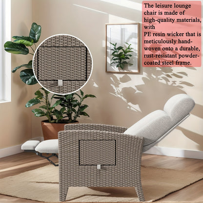 Ligbed – Lounger – Zonnebed – Ligstoel – Tuinstoel – Verstelbare Rugleuning 95°-165° – Inclusief Inklapbare Zijtafel en Dust Cover