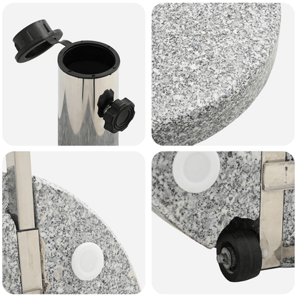 Parasolstand – Parasolvoet – Parasolhouder – Umbrella Base – Buitenstandaard – 29kg Zwaar Carbon Staal – Windproof Anti-Slip Basis Grigio