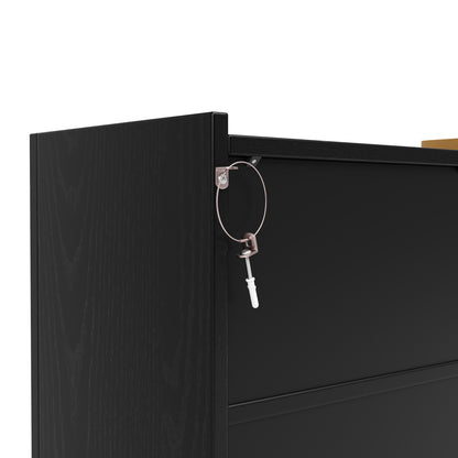 BTM Sideboard Cabinet with 2 Doors & 2 Open Shelves (Sideboard, Dresser, Storage Cabinet), Metal Frame, Glass Top, 120×40×77.5 Cm