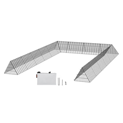 Kippenren – Dierenren – Kippenhok – Mobiele Ren – Buitenren – Grote Loopruimte 236x158 inch – Roestvrij Metalen Frame