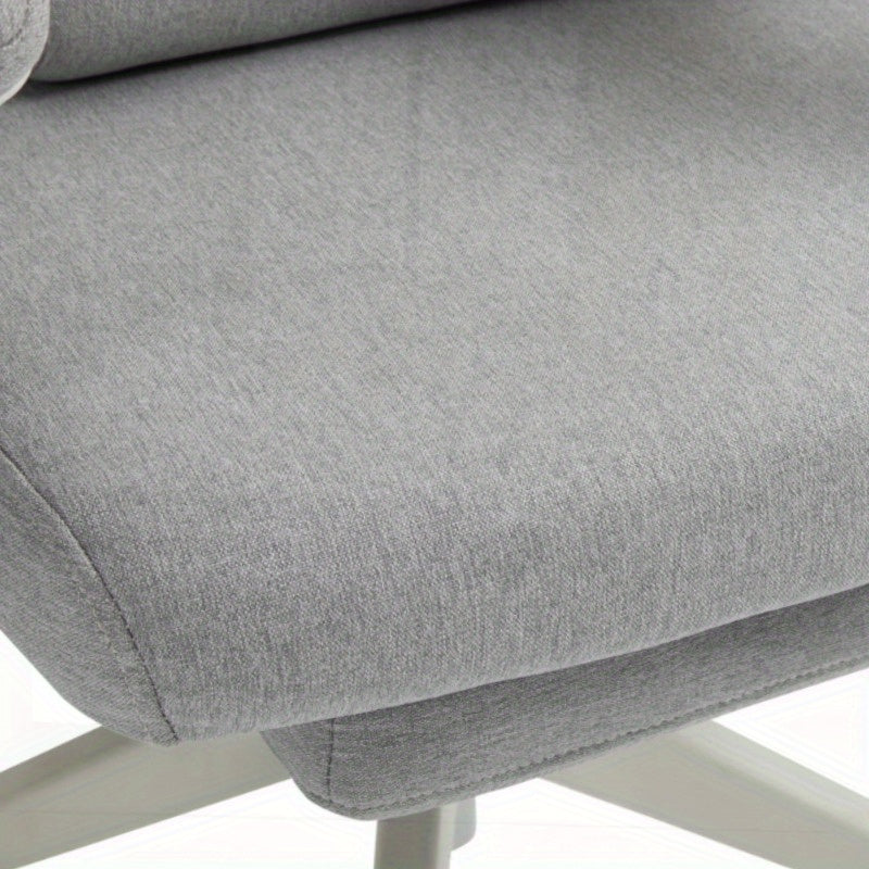 Ergonomische Bureaustoel – Bureau Stoel – Gamingstoel – Werkstoel – Office Chair – Verstelbare Hoogte – 360° Draaifunctie – Zwenkwieltjes – Multi-Layer Schuim – Roestvrijstalen Frame – Grijs
