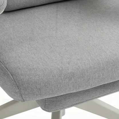 Ergonomische Bureaustoel – Bureau Stoel – Gamingstoel – Werkstoel – Office Chair – Verstelbare Hoogte – 360° Draaifunctie – Zwenkwieltjes – Multi-Layer Schuim – Roestvrijstalen Frame – Grijs