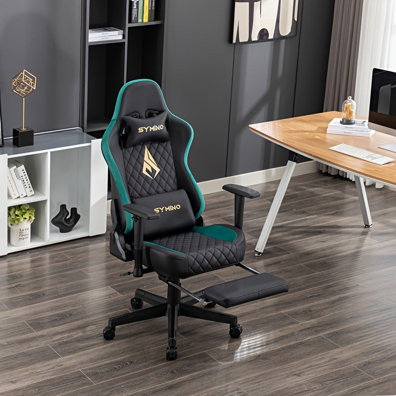 Gamingstoel – Gamestoel – Game Stoel – Gaming Chair – Bureaustoel – Verstelbare Armleuningen – Memory Foam Zitting 59x40 cm – Max 200 kg Belastbaar