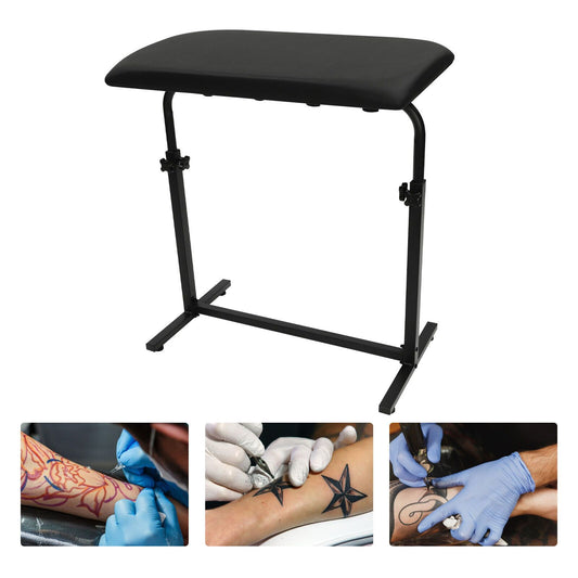 Heavy-Duty Adjustable Tattoo Arm & Leg Rest Stand with Large Sponge Pad - 340° Rotatable, 66.98-100.0cm Height, 176.4 Capacity, Sturdy Iron/PVC & -Slip Base for Tattoo Studios, Salons, Use - Portable, Easy Assembly, Modern B