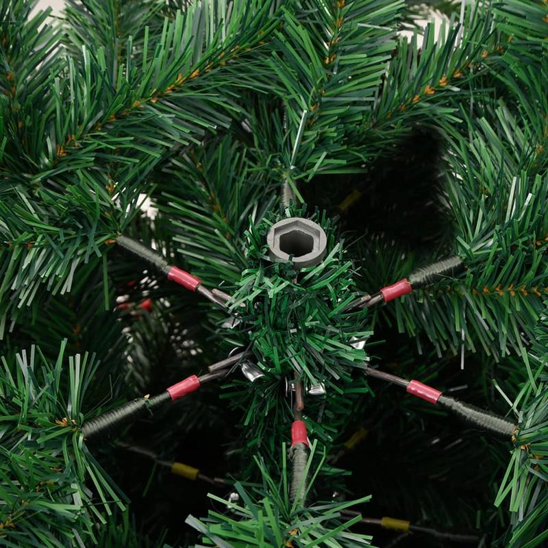 180cm (5'10") Foldable Artificial Christmas Tree with Cones & Berries - Full, Heavy Base, Space-Saving Design for Small Spaces, Easy Setup, Sturdy Floor Decoration for Living Room, Apartment, Office - No Assembly Required, Du