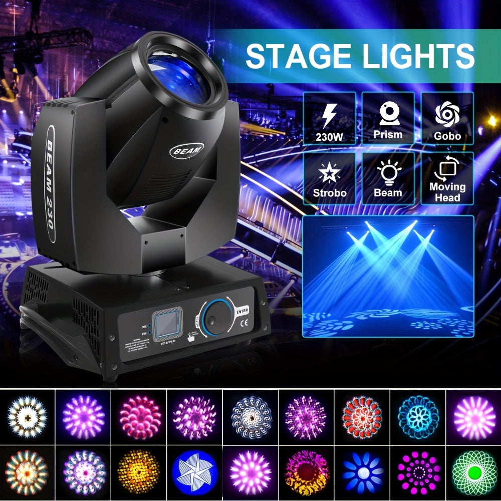 Moving Head Verlichting – Podiumlamp – DJ Licht – Disco Spot – Feestverlichting – 310W RGBW LED – 540° Pan & 270° Tilt – Krachtige 125.000 Lux Lichtopbrengst